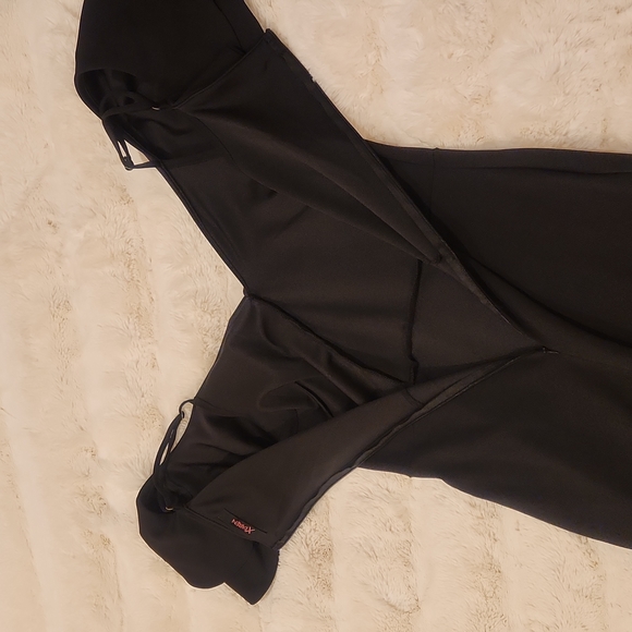 Xtaren Ruffle Off The Shoulder Maxi Dress black size L - Picture 12 of 14